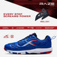 Hundred Raze Pro Non-Marking Badminton Shoes | Lightweight Indoor Sports Shoes with X-Cushion, Active Grip Sole & Heel Lock - Best Price online Prokicksports.com