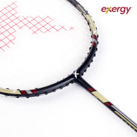 Exergy Hurricane Badminton Racket - Lightweight 77g, 32 lbs Tension, Pre-Strung with Full Cover - Best Price online Prokicksports.com