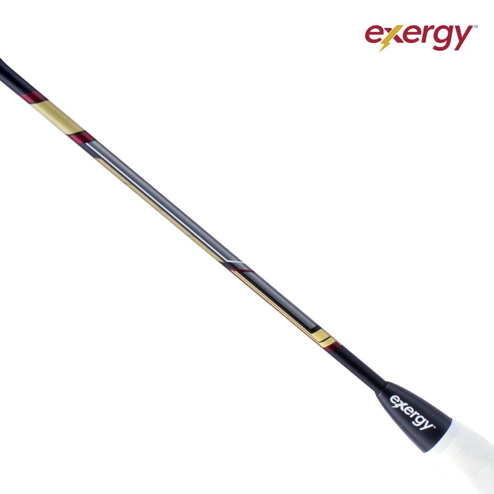 Exergy Hurricane Badminton Racket - Lightweight 77g, 32 lbs Tension, Pre-Strung with Full Cover - Best Price online Prokicksports.com