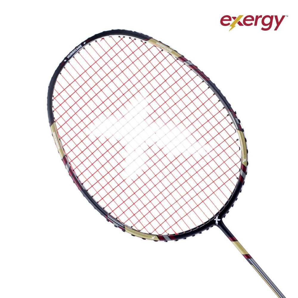 Exergy Hurricane Badminton Racket - Lightweight 77g, 32 lbs Tension, Pre-Strung with Full Cover - Best Price online Prokicksports.com