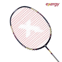 Exergy Hurricane Badminton Racket - Lightweight 77g, 32 lbs Tension, Pre-Strung with Full Cover - Best Price online Prokicksports.com
