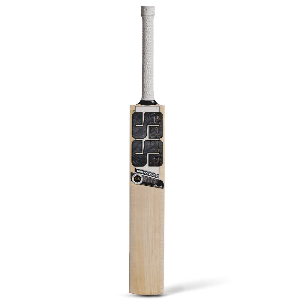 SS Shivam Dube Kashmir Willow Cricket Bat - SH | Grade 1 Air-Dried Willow, Concave Edges & Wide Play Area