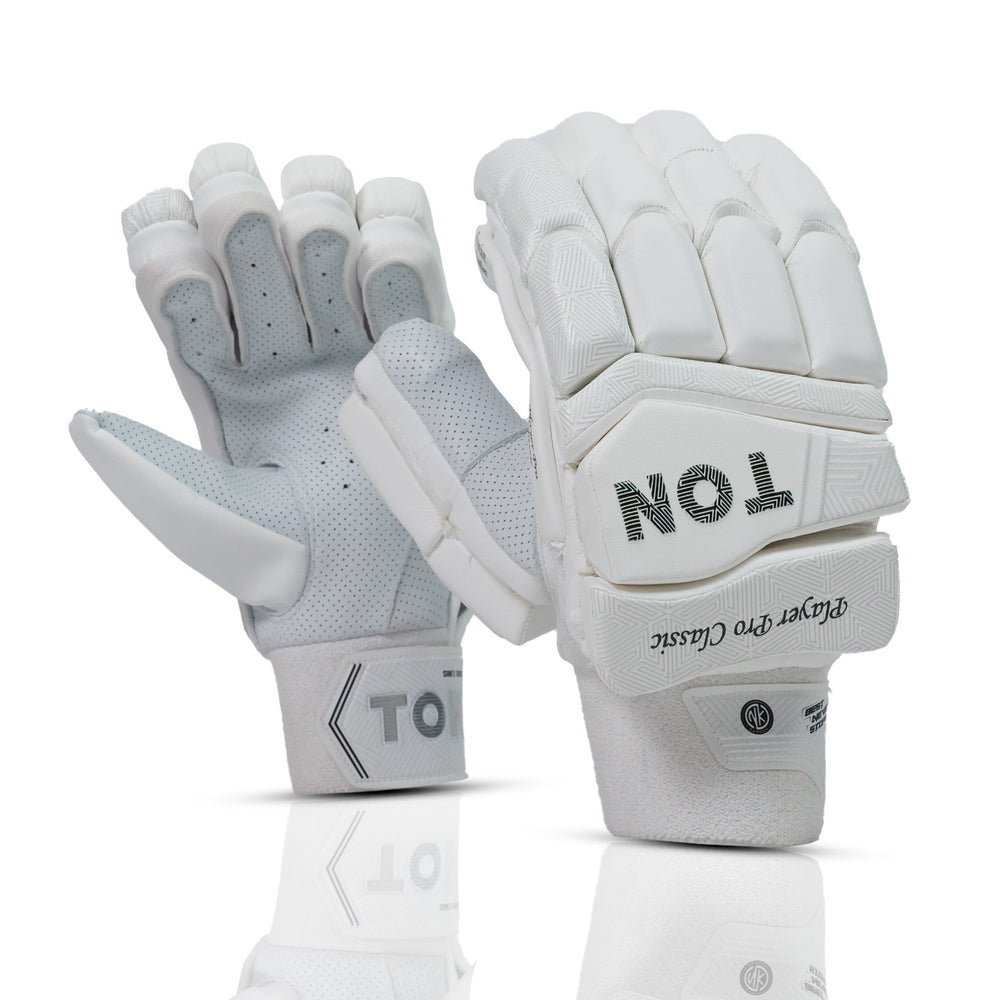 SS TON Player Pro Classic Cricket Batting Gloves | Soft Palm, Pre-Shaped Fingers & Ventilated Design | Men's RH