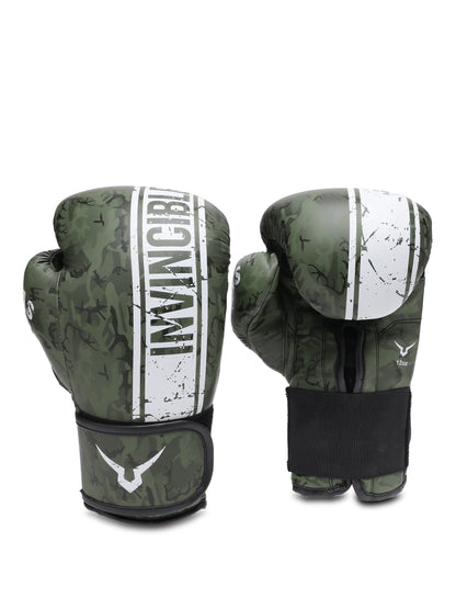 Invincible Commando Training Gloves | Camo Design | Synthetic Leather | MMA, Boxing, Bag Work | Hook & Loop Closure - Men & Women - Best Price online Prokicksports.com