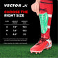 Vector X Italy Shin Pad for Football with Lightweight Hard Shell, Cushioned Foam Lining, Adjustable Straps, Ergonomic Fit – Ideal for Match & Training - Best Price online Prokicksports.com