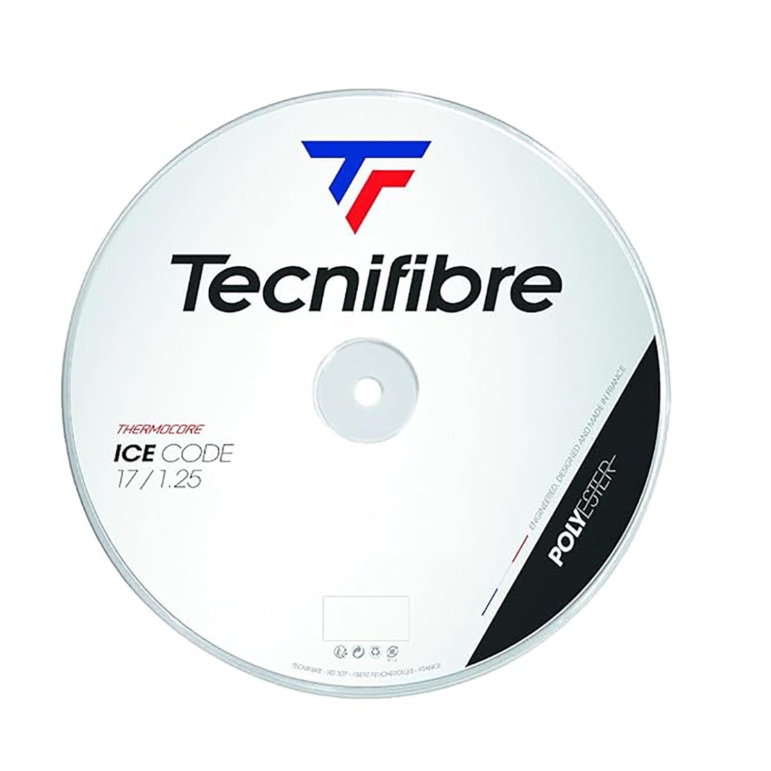 Tecnifibre Ice Code 16L Tennis String Reel White – Powerful Co-Polyester String with Spin, Control, and Tension Stability for Competitive and Advanced Players - Best Price online Prokicksports.com
