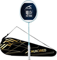 Hundred Predator Pro Strung Badminton Racquet (HBRX-5S073-1) | Aerodynamic Fast-Attacking Racquet with Full Cover