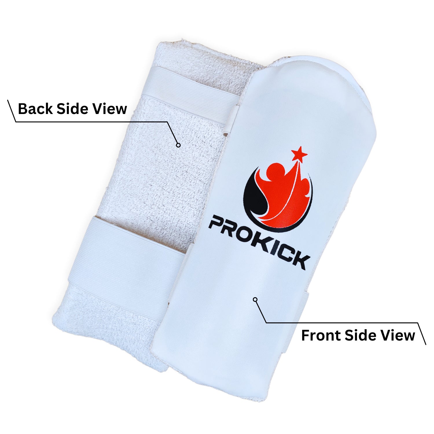 Prokick Instinct Cricket Arm Guard, White - Best Price online Prokicksports.com