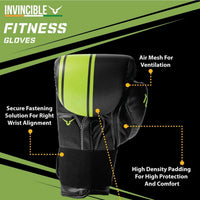 Invincible Tejas Boxing Gloves for Men & Women | Synthetic Leather | Fitness Training | Hook & Loop Closure (8/10/12/14/16 oz) - Best Price online Prokicksports.com