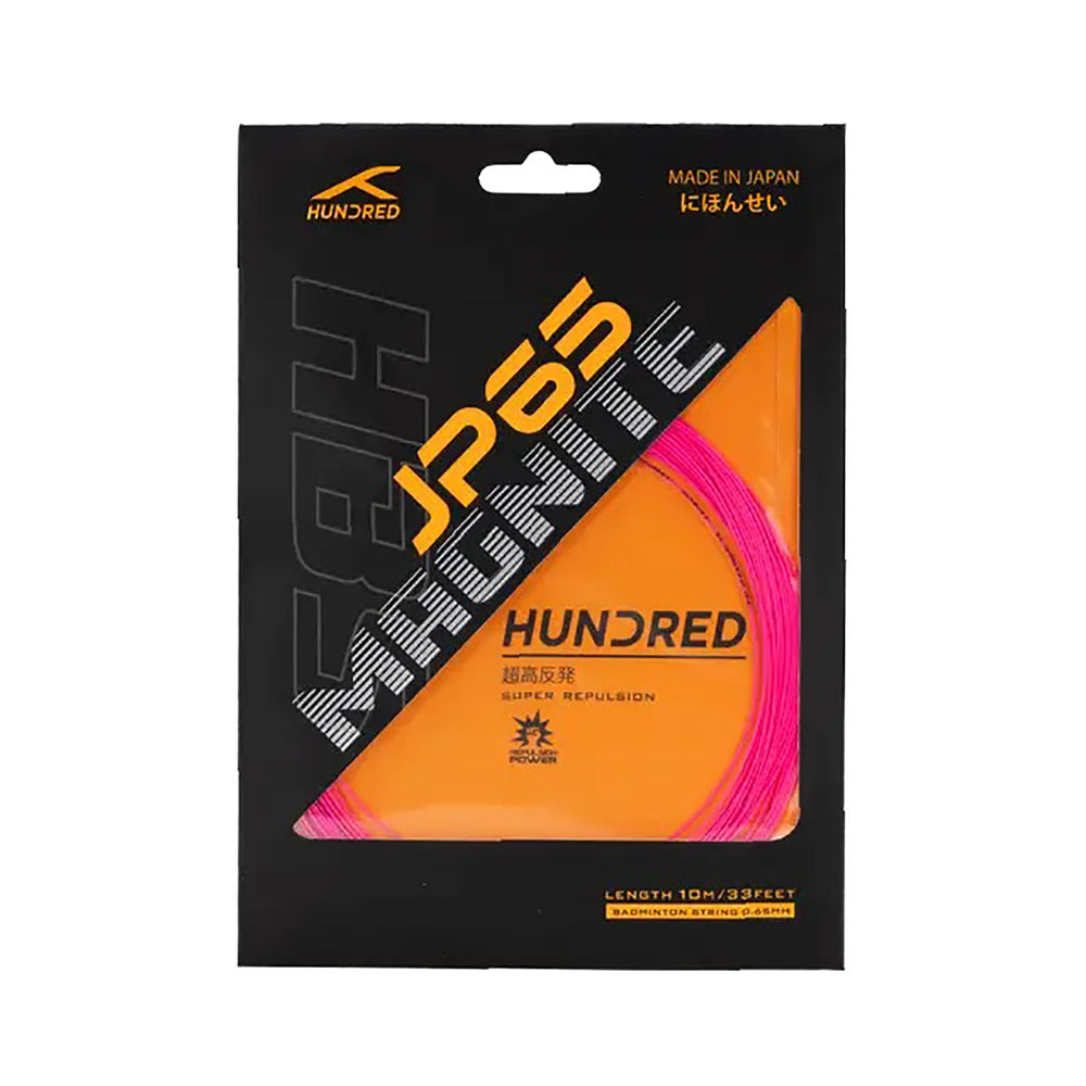 HUNDRED JP 65 Magnite Badminton String 0.65mm – Ultra-Thin High Repulsion Control String for Speed, Spin, and Aggressive Power Players - Best Price online Prokicksports.com