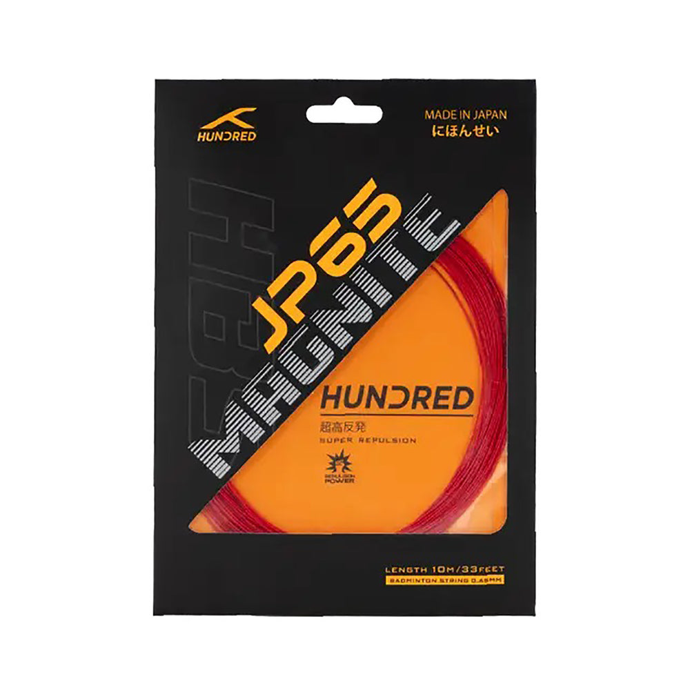 HUNDRED JP 65 Magnite Badminton String 0.65mm – Ultra-Thin High Repulsion Control String for Speed, Spin, and Aggressive Power Players - Best Price online Prokicksports.com