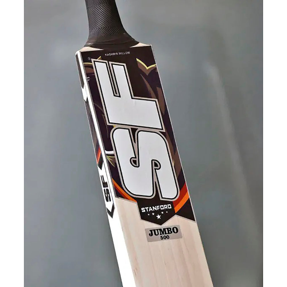 SF Jumbo 500 Kashmir Willow Cricket Bat – Lightweight Power Bat with Thick Edges for Beginners and Club Players - Best Price online Prokicksports.com