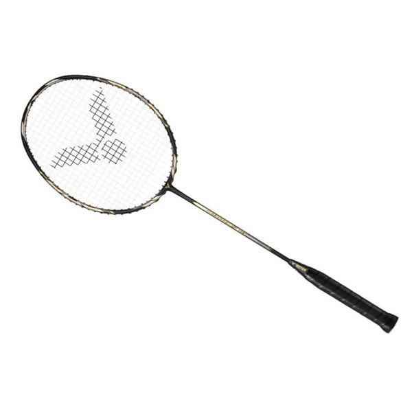 Victor JetSpeed S10 Unstrung Badminton Racquet – 4U5 Lightweight Unstrung Racket in Black for Fast-Paced Offensive Play, Quick Swings & Tournament-Level Speed