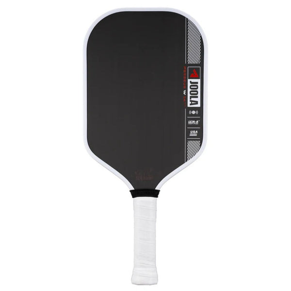 JOOLA Ben Johns Perseus Pro IV Pickleball Paddle – 14mm & 16mm | Pro-Level Paddle for Power & Spin | Carbon Friction Surface | USAPA Approved (Black/White/Red)