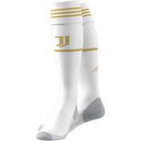 Adidas JUVE H SO Knee Socks – White/Pyrite Sports Socks for Football, Cricket, or Training with Cushioning and Arch Support for Unisex Adults - Best Price online Prokicksports.com