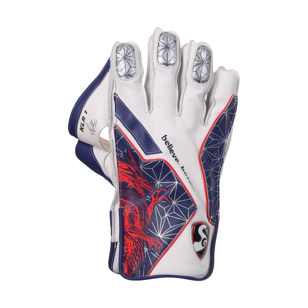 SG KLR 1 Wicket Keeping Gloves – Premium Durable Gloves for Professional Wicket Keepers with Superior Grip, Comfort, and Enhanced Ball Control in Matches - Best Price online Prokicksports.com