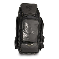 SG KLR Wheelie Duffle Cricket Kit Bag – Black Large Gear Bag with Trolley Wheels for Club Players, Travel Friendly and Durable Design - Best Price online Prokicksports.com