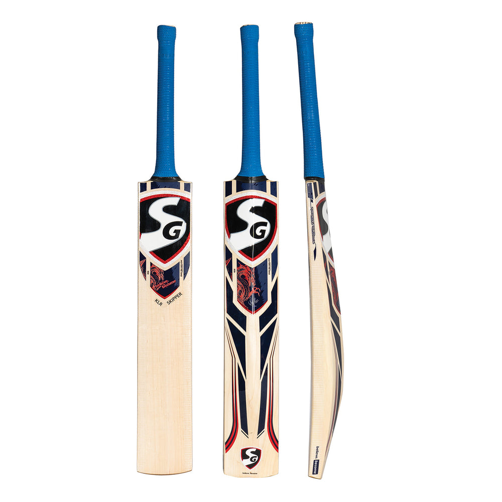 SG KLR Skipper Kashmir Willow Cricket Bat – Powerful Lightweight Bat for Beginners and Intermediate Players, Ideal for Leather Ball Matches and Training - Best Price online Prokicksports.com