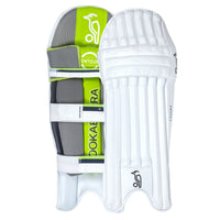 Kookaburra Kahuna 1000 Adult Cricket Batting Legguards – White Lightweight Pads for Leather Ball Club and Pro Matches - Best Price online Prokicksports.com