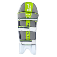 Kookaburra Kahuna 1000 Adult Cricket Batting Legguards – White Lightweight Pads for Leather Ball Club and Pro Matches - Best Price online Prokicksports.com