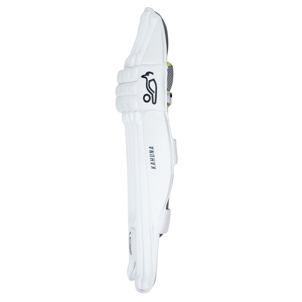 Kookaburra Kahuna 1000 Adult Cricket Batting Legguards – White Lightweight Pads for Leather Ball Club and Pro Matches - Best Price online Prokicksports.com