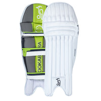 Kookaburra Kahuna 600 Adult Left-Hand Cricket Batting Legguards – Lightweight White Pads for Club and Match Play - Best Price online Prokicksports.com