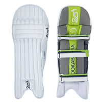 Kookaburra Kahuna 600 Adult Left-Hand Cricket Batting Legguards – Lightweight White Pads for Club and Match Play - Best Price online Prokicksports.com