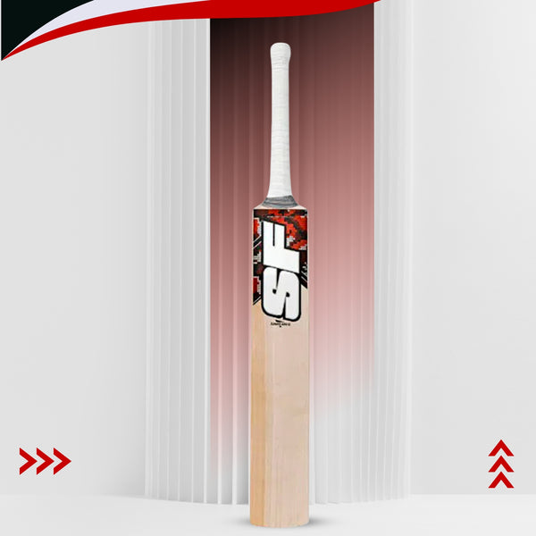 SF Camo Adi 2 English Willow Cricket Bat SH – Short Handle Stylish Bat for Leather Ball Cricket & Club Matches