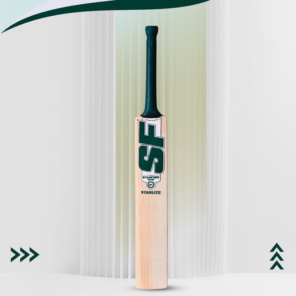 SF Stanlite English Willow Cricket Bat – Lightweight Power Bat for Leather Ball Cricket, Club Matches, and Training Sessions