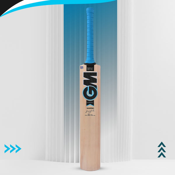 GM Diamond Maestro Kashmir Willow Cricket Bat – Men's | Lightweight, Durable & Powerful Stroke Play