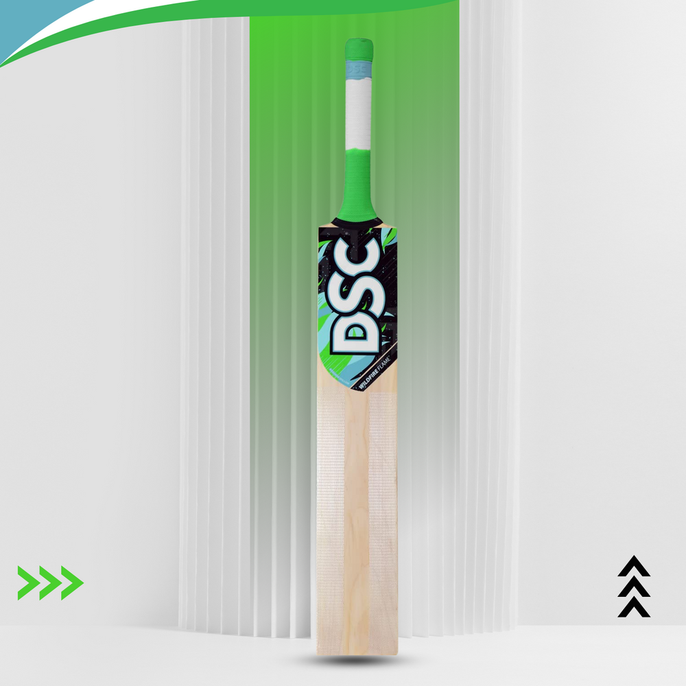 DSC Wildfire Flame Kashmir Willow Cricket Bat | Tennis Ball Cricket Bat | Lightweight & Durable