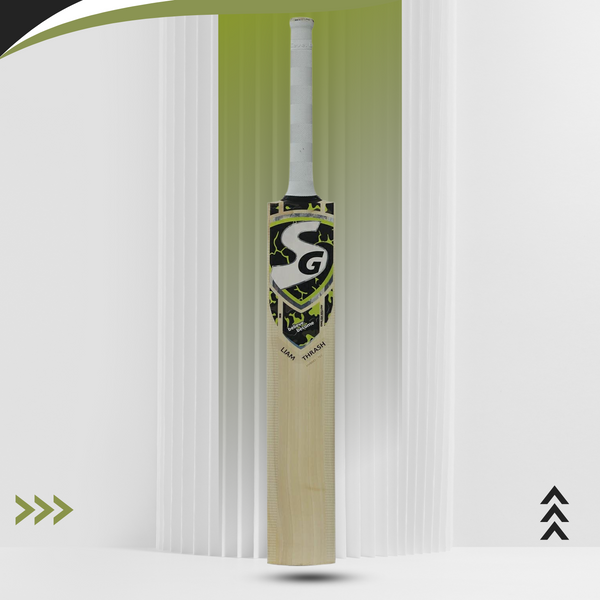SG Liam Thrash English Willow Cricket Bat | Professional Cricket Bat for Leather Ball | Thick Edges &Powerful Stroke Play