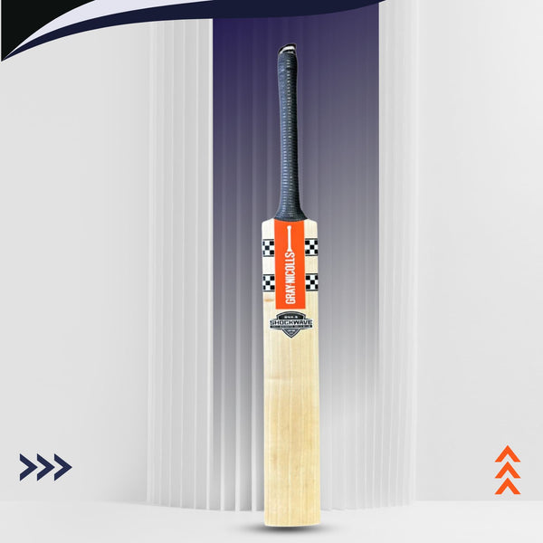 Gray Nicolls GN4.5 Shockwave English Willow Cricket Bat – SH | Grade 3 Willow, Large Low Profile, Mid-Mid/Low Sweet Spot, Lightweight | 12 Cane Handle for Excellent Feel