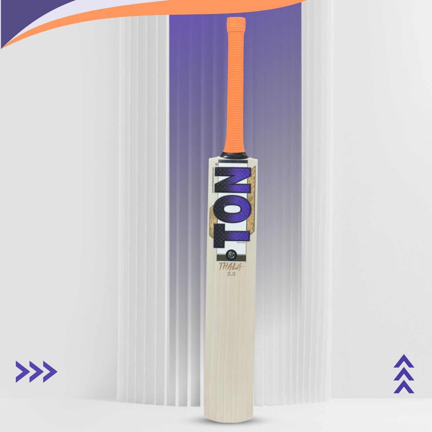 SS TON Thala 2.0 English Willow Cricket Bat – Short Handle, Grade 2 Air‑Dried Willow, Massive Concave TON Edges, Thick Spine & Toe - Best Price online Prokicksports.com