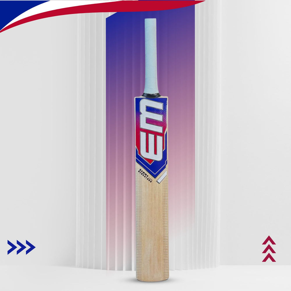 EM Namma Bengaluru Kashmir Willow Cricket Bat - SH | Handcrafted Bat for Leather Ball Cricket