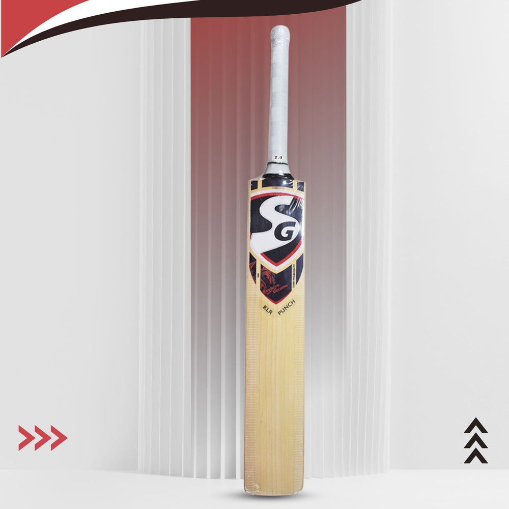 SG KLR Punch Combo English Willow Cricket Bat | Power Bow Profile | Pro Comfort Grip | Ideal for Club & League Players