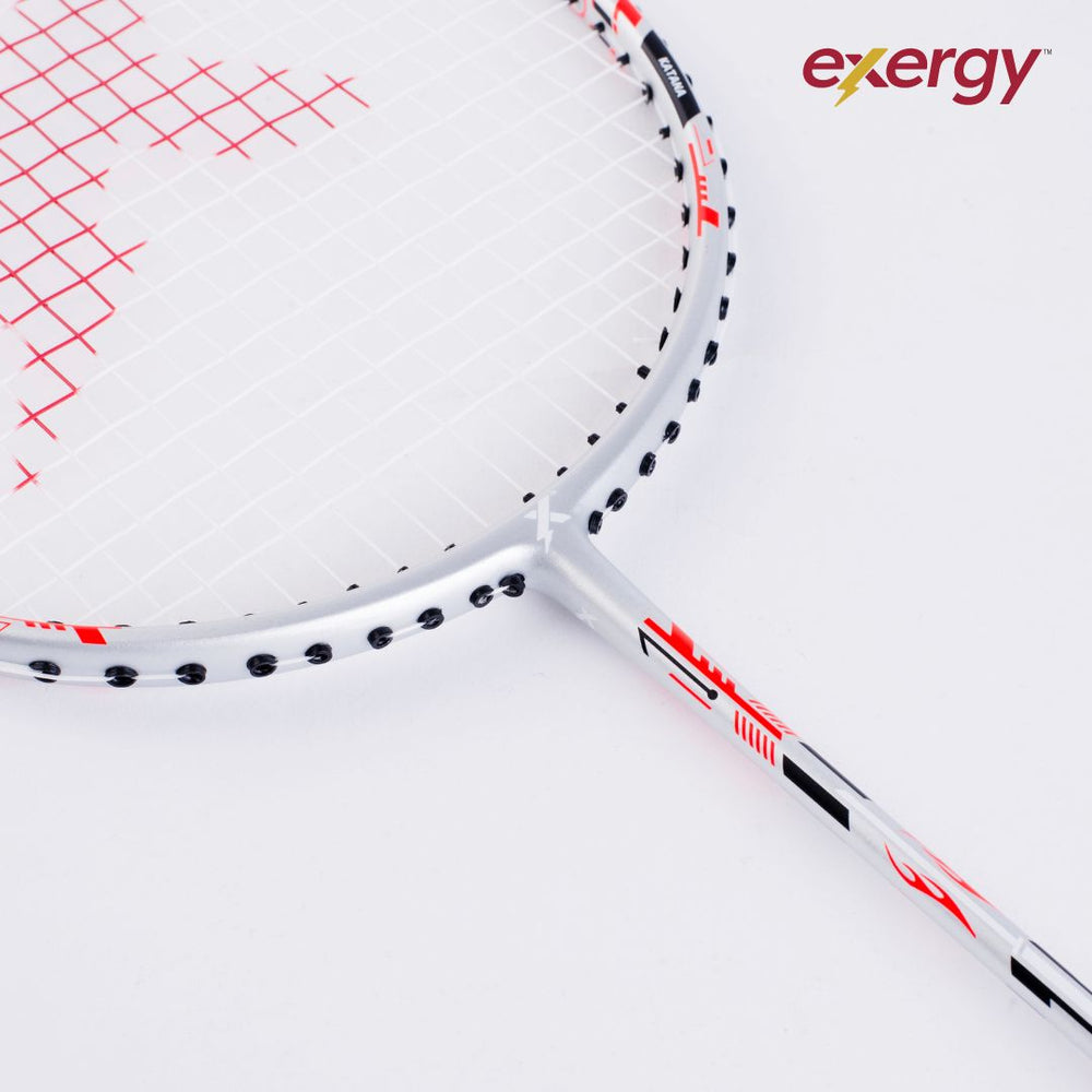 Exergy Katana Badminton Racket - 82g, 32 lbs Tension, Pre-Strung with Full Cover - Best Price online Prokicksports.com