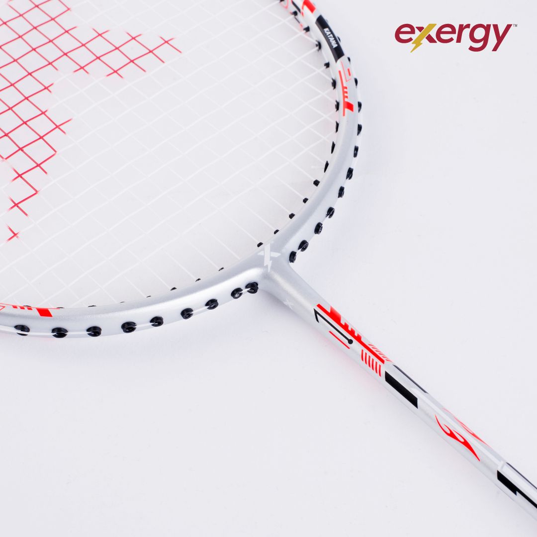 Exergy Katana Badminton Racket - 82g, 32 lbs Tension, Pre-Strung with Full Cover - Best Price online Prokicksports.com
