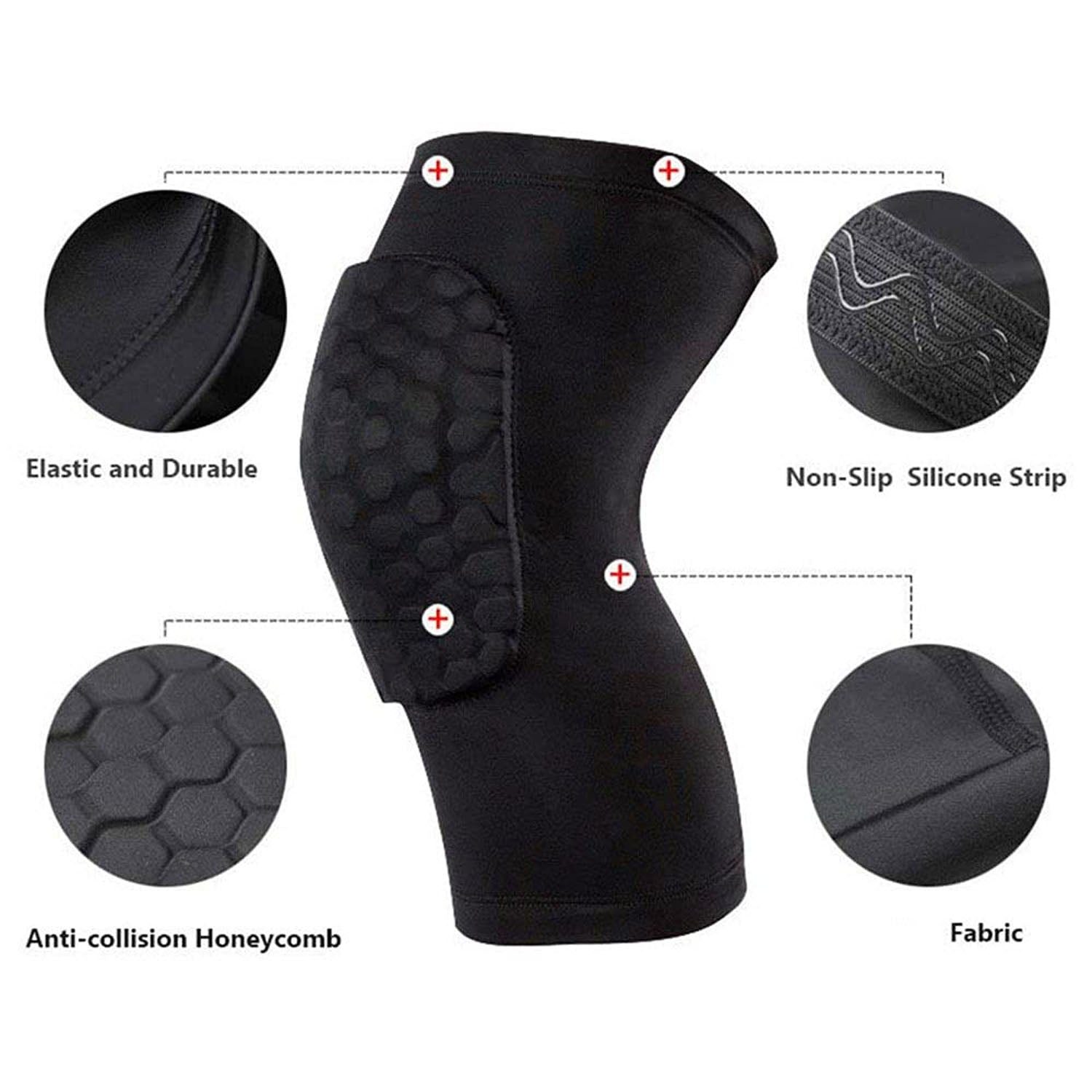 Vector X Honey Comb Knee Pad With Anti Slip - Best Price online Prokicksports.com
