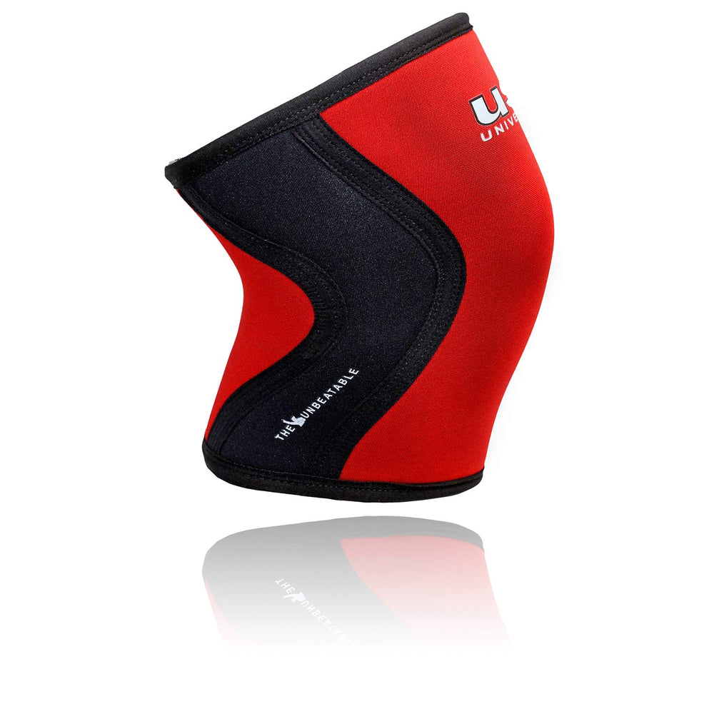 USI Universal KS7 Knee Sleeves Red/Black – Medium Compression Support for Weightlifting, Squats, CrossFit, Powerlifting & Gym Knee Protection - Best Price online Prokicksports.com