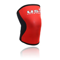 USI Universal KS7 Knee Sleeves Red/Black – Medium Compression Support for Weightlifting, Squats, CrossFit, Powerlifting & Gym Knee Protection - Best Price online Prokicksports.com