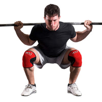 USI Universal KS7 Knee Sleeves Red/Black – Medium Compression Support for Weightlifting, Squats, CrossFit, Powerlifting & Gym Knee Protection - Best Price online Prokicksports.com