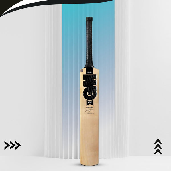 GM Noir Maestro Kashmir Willow Cricket Bat | Men's Cricket Bat | Powerful & Durable for Leather Ball Cricket