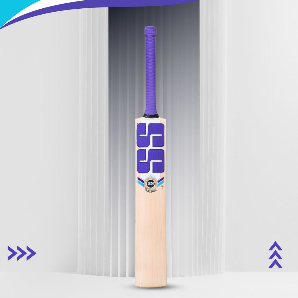 SS Champion English Willow Cricket Bat - SH (Short Handle) for Superior Performance