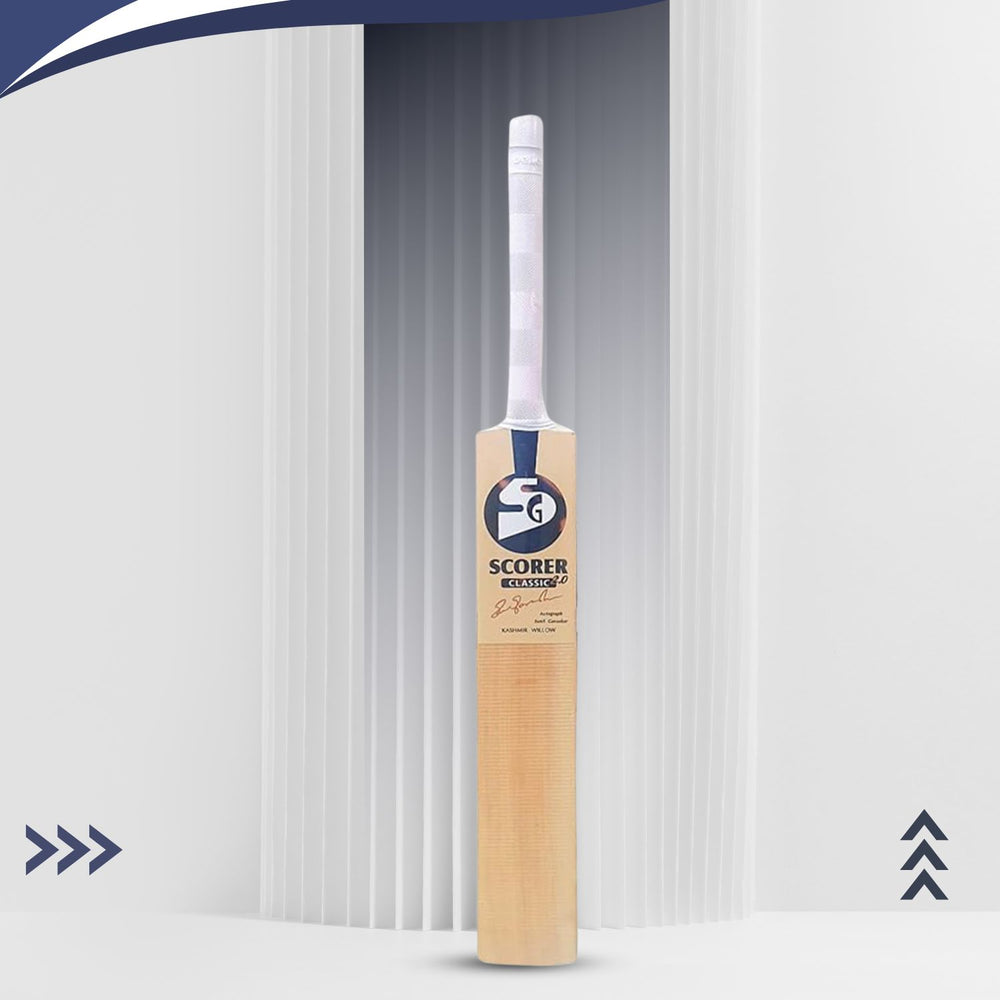 SG Scorer Classic 2.0 Kashmir Willow Cricket Bat (Short Handle)- Superior Stroke Play for Club & Professional Cricketers
