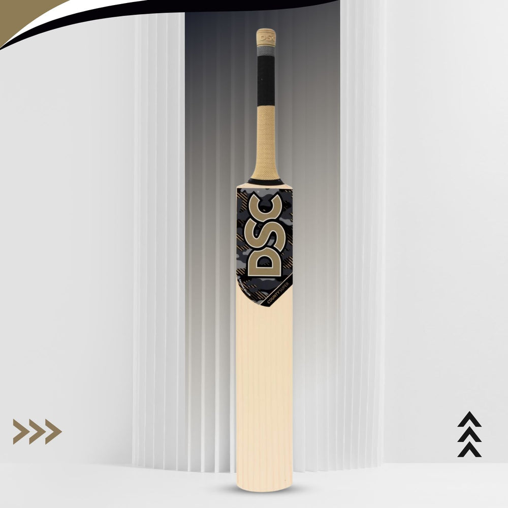 DSC County Super Kashmir Willow Cricket Bat | Short Handle | Size - Mens | Powerful & Durable Bat for All-Round Performance
