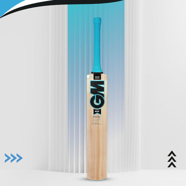 GM Neon Maestro Kashmir Willow Cricket Bat | Men's Cricket Bat | Lightweight & Powerful for Leather Ball Cricket