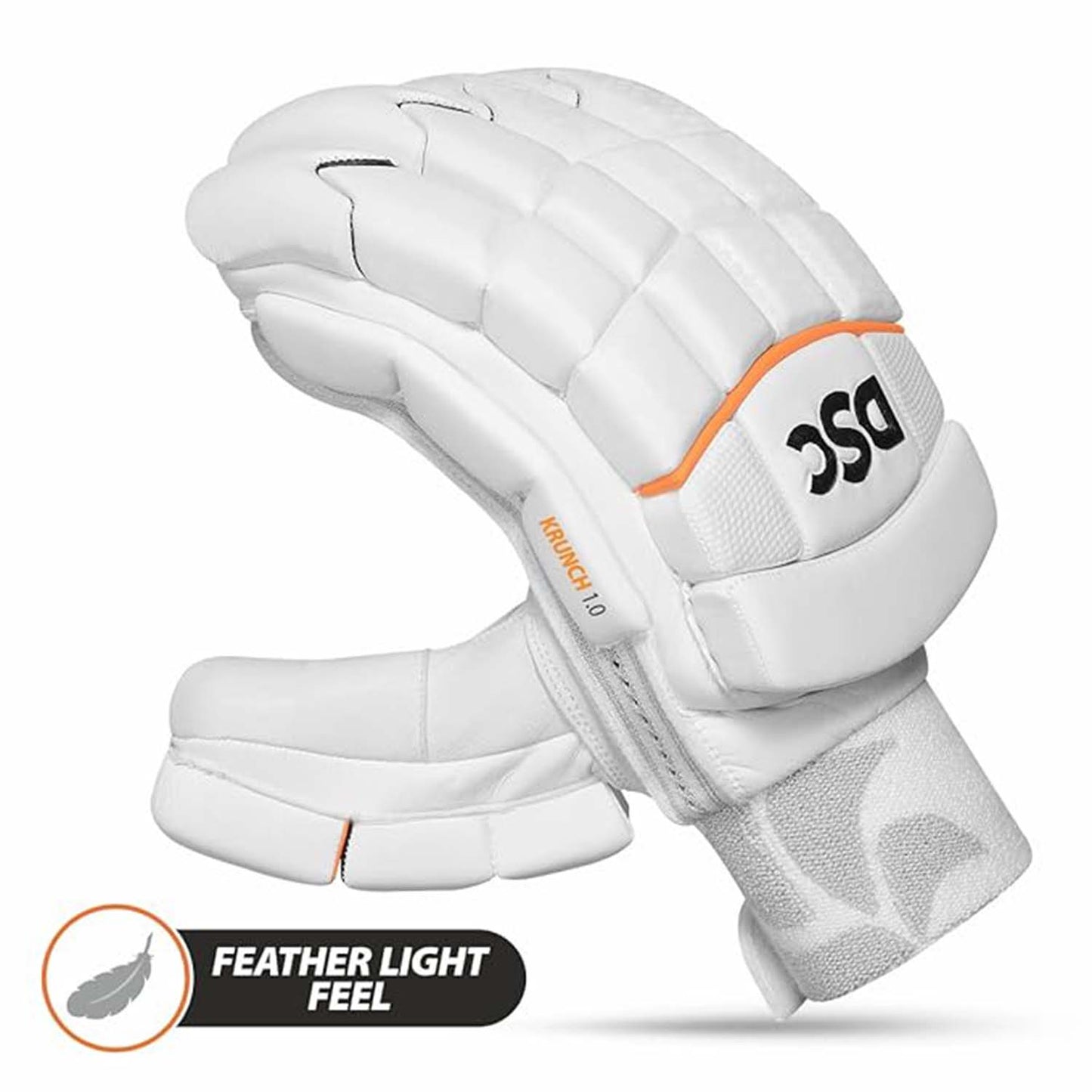 DSC Krunch 1.0 RH Men's Batting Gloves – High Protection, Superior Grip & Breathable Design for Cricketers - Best Price online Prokicksports.com