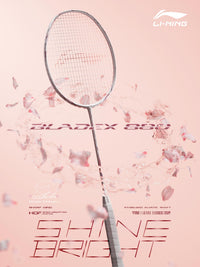 Li-Ning BladeX 880 Shida Badminton Racquet Pearl White AYPW051 | Speed-Focused Racquet with M46X Carbon Frame & T1100 Shaft - Best Price online Prokicksports.com