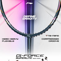 Li-Ning G-Force 5900 Superlite Badminton Racket | Ultra-Light 5U6 | Unstrung Racquet with Superior Control & Power